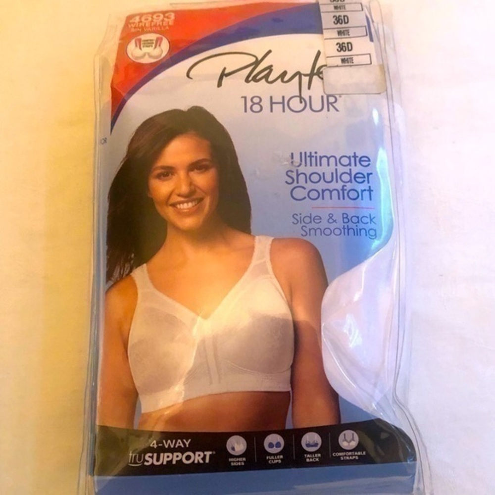 Playtex 18 hour bra wirefree 36D brand new natural beige color